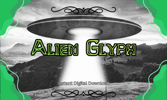 Alien Glyph Font: Sci-Fi Typography for Captivating Editorial Design