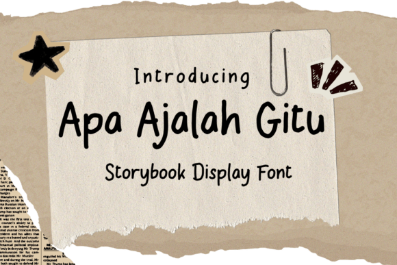 Apa Ajalah Gitu Font: A Display Typeface for Memorable Branding