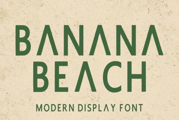 Banana Beach: A Bold Display Font for Modern Design