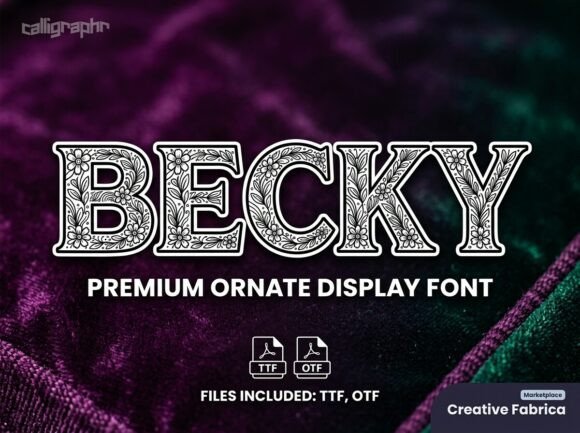 Becky Display Font for Bold Digital Design