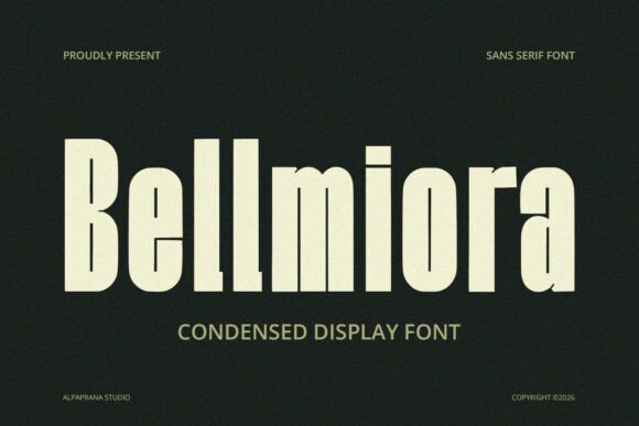 Bellmiora Font: A Bold Typeface for Craft Creators