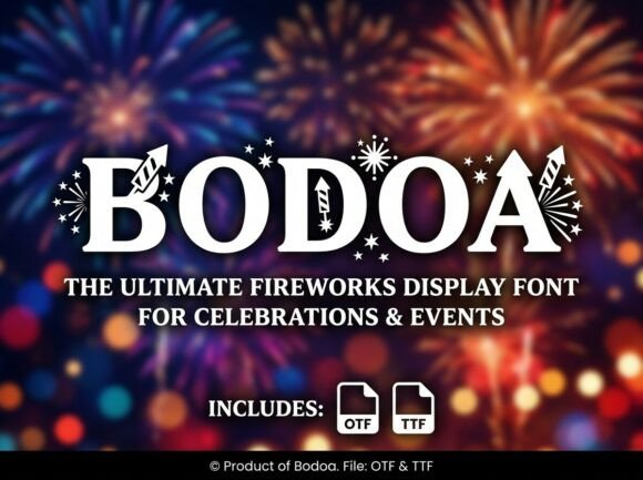 Bodoa Font: A Radiant Display Typeface for Memorable Branding