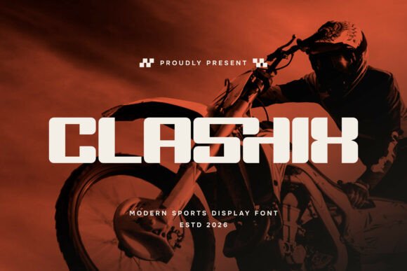 Clashix Font: A Bold Display Typeface for Craft Creators