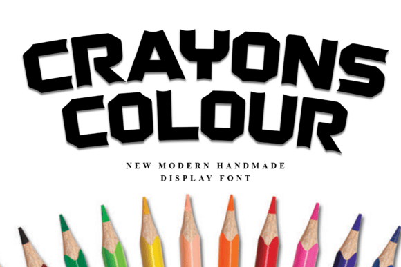 Crayons Colour Font: A Playful Display Typeface for Creative Projects