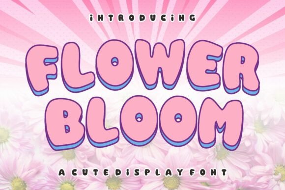 Flower Bloom Font: A Playful Display Typeface for Craft Projects