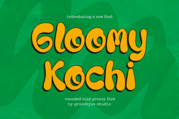 Gloomy Kochi: A Bold Display Font for Creative Projects