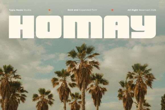 Homay Font: A Bold Display Typeface for Modern Web Design