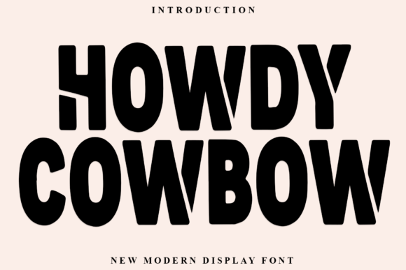 Howdy Cowbow: The Bold Display Font for Western Vibes