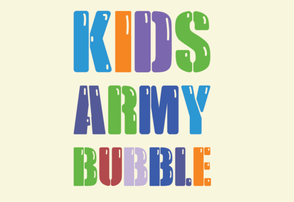 Kids Army Bubble Font: Playful Typography for Digital Creatives