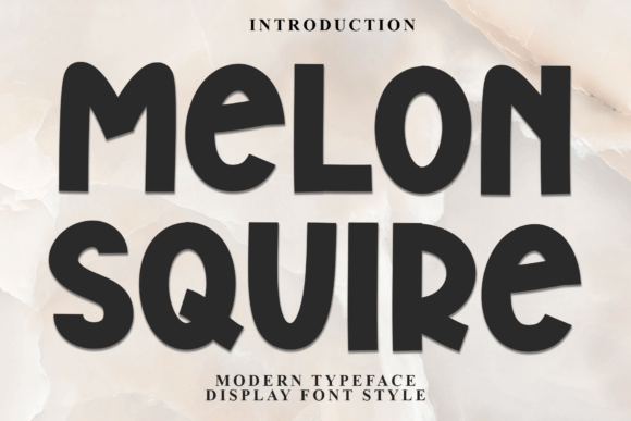 Melonsquire: A Festive Display Font for Digital Branding