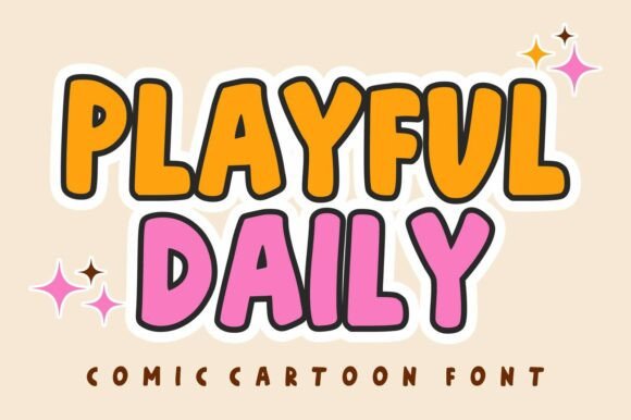 Playful Daily Font for Bold Web Design and Branding