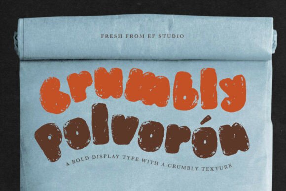 Polvorón Font: A Bold Display Typeface for Warm, Crumbly Branding