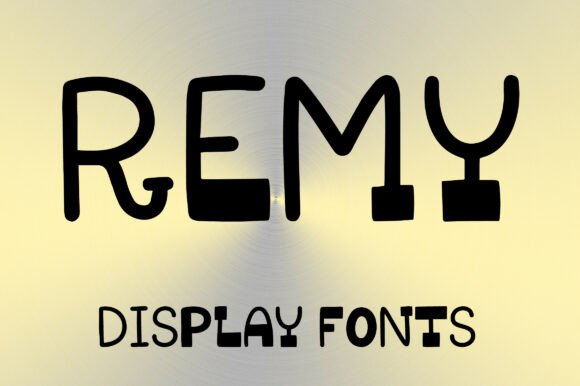 Remy Font: A Playful Display Typeface for Memorable Branding