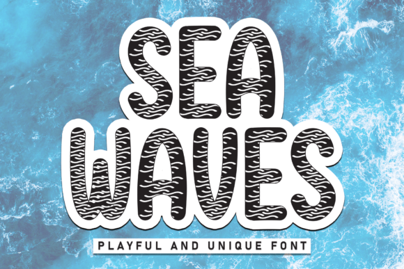 Sea Waves Font: A Whimsical Typeface for Editorial Design