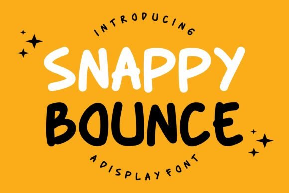 Snappy Bounce: A Playful Display Font for Creative Branding