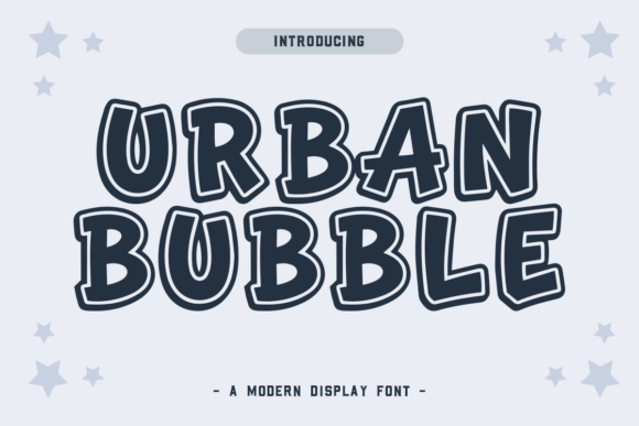 Urban Bubble: A Playful Typeface for Creative Publishing
